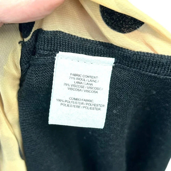 Derek Lam 10 Crosby Runway Oversized Crew Neck Black Nude Dot Back Size Small - Picture 10 of 11